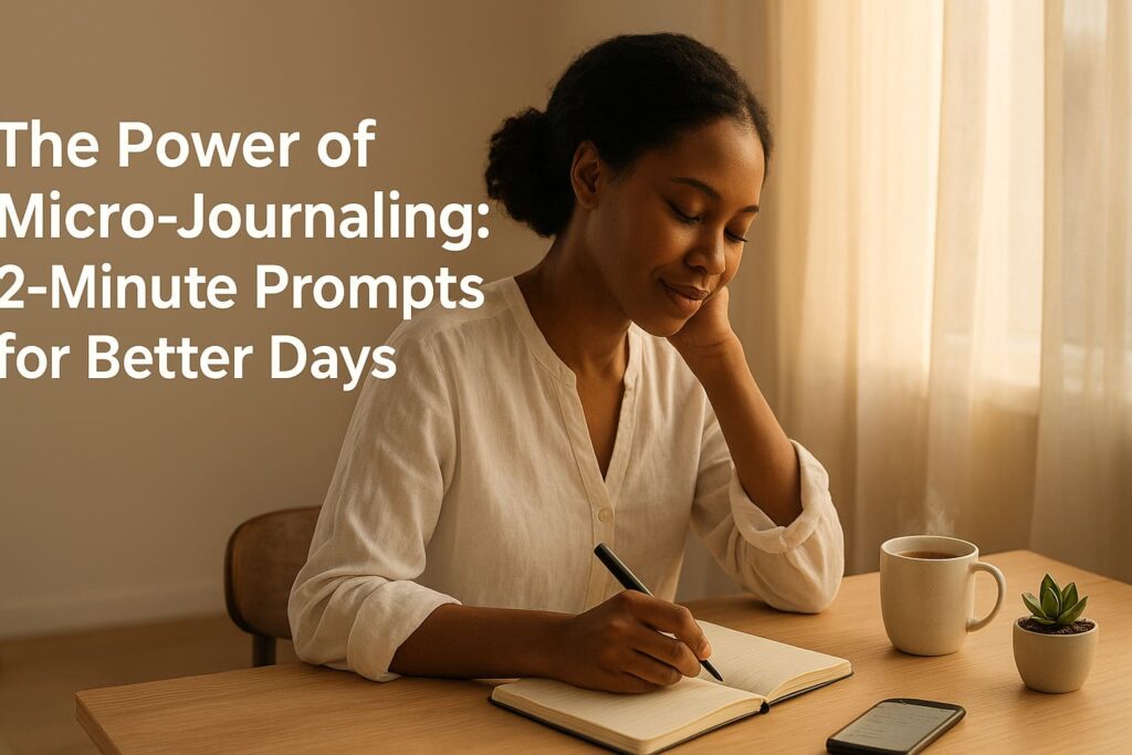 The Power of Micro-Journaling: 2-Minute Prompts for Better Days