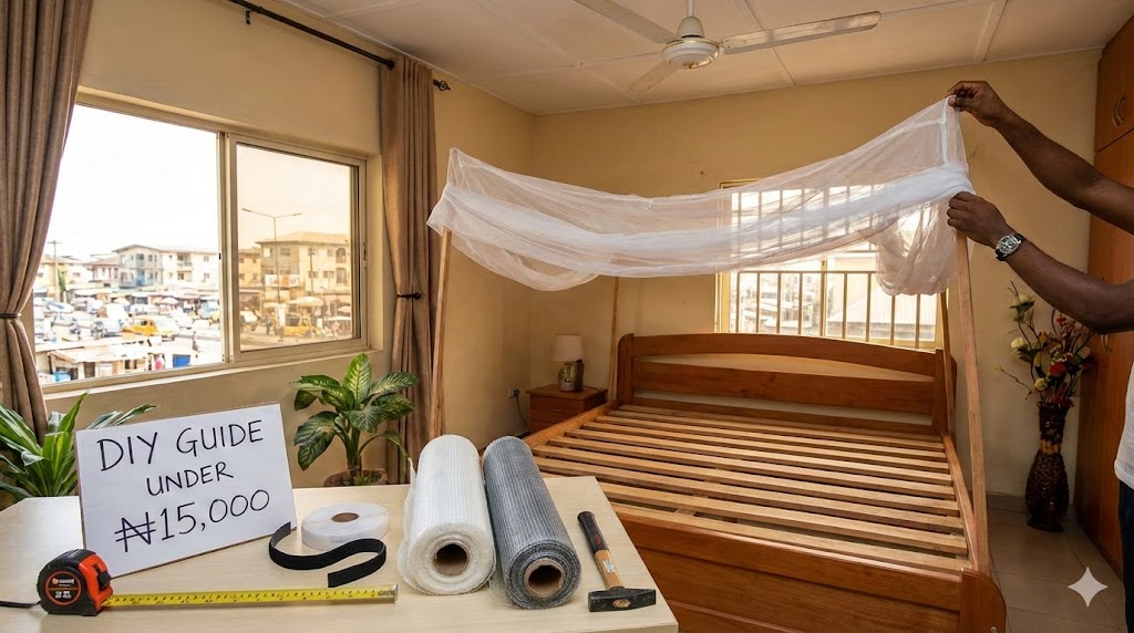 How I Made a DIY Mosquito-Proof Net for My Lagos Room Under ₦15,000 (Fiberglass vs Polyester Compared)