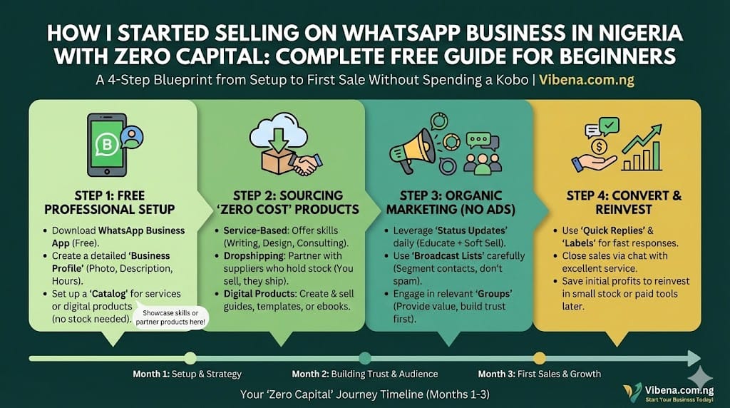 How I Started Selling on WhatsApp Business in Nigeria With Zero Capital: Complete Free Guide for Beginners
