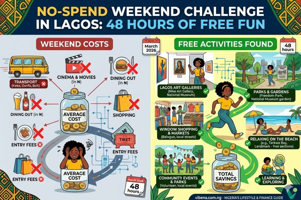 I Created a No-Spend Weekend Challenge in Lagos and Here Is Everything Free I Did for 48 Hours